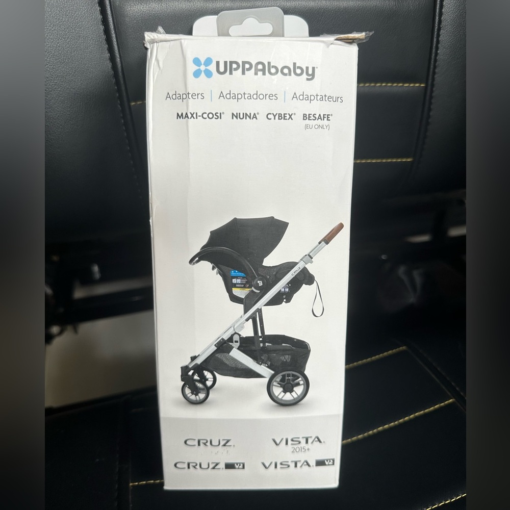 New inbox, uppa baby upper adapters for alternate brand car seat